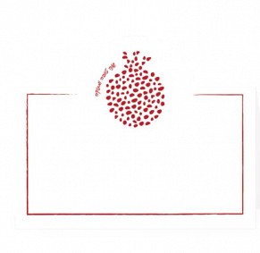 RH place cards (foil pomegranate)