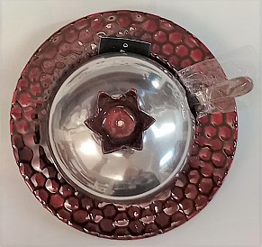 Pomegranate Honeypot with spoon 