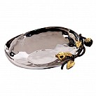 Oval stainless steel bowl