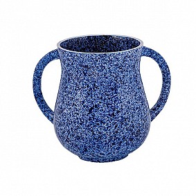 Netilat Yedayim Cup Faux Marble - blue