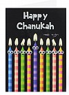 Single Chanukah Card - funny candles
