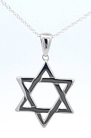 Silver Magen David Necklace