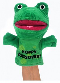 Passover frog Finger Puppet