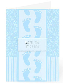 Mazel Tov, it's a Boy (little feet)