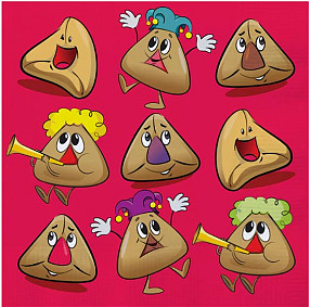 Purim Napkins Hamentaschen