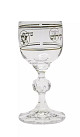 6 glass Kiddush Cups