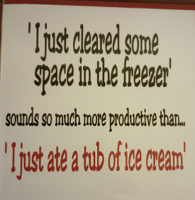 I just cleared some space in the freezer...