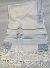 Acrylic children's tallit 18 babyblue