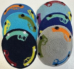 Knitted lorries kippah