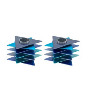 Candle sticks Magen David blue