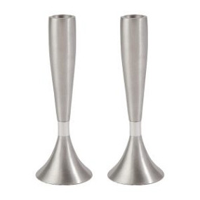 Medium Candlesticks 16.5cm - Aluminium