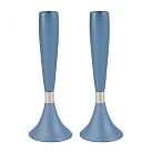 Medium Candlesticks 16.5cm - Blue