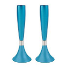 Medium Candlesticks 16.5cm - Turquoise