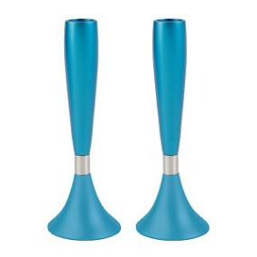 Medium Candlesticks 16.5cm - Turquoise