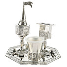 Nickel Havdalah Set - Octagon