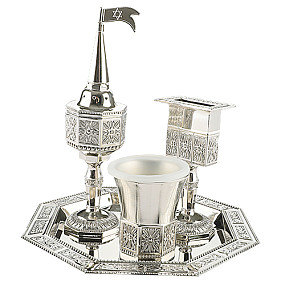 Nickel Havdalah Set - Octagon