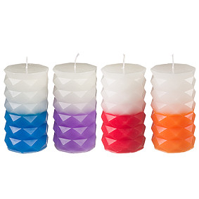 2 Tone Havdala Candle 13.5cm