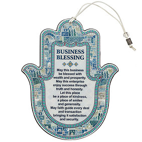 Hamsa shaped office blessing -  english