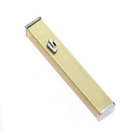 Gold square mezuza case 7cm