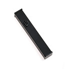 Black square mezuza case 7cm