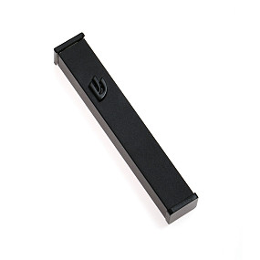 Black square mezuza case 7cm