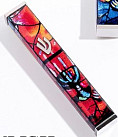 Chagall Mezuza Case red - 7cm