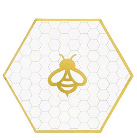 Paper bee plate