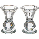 Elegant Crystal Candlesticks 8.5cm