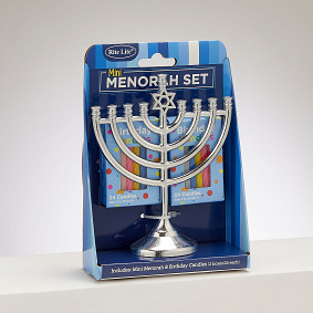 Mini Menorah + 48 candles