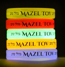 Mazal Tov Glow Wristbands