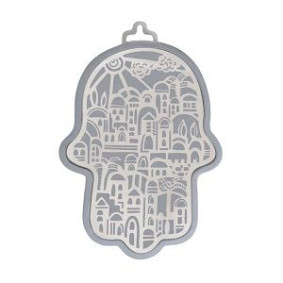 Emanuel  silver Hamsa. 17cm height