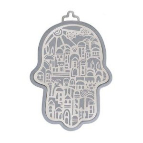 Emanuel  silver Hamsa. 17cm height