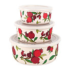 3 containers Bamboo Pomegranates