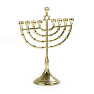 Golden colour traditional Chanukiah/star of david