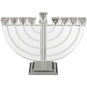 Classic Crystal  Menorah