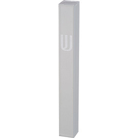 Aluminium mezuza case white 10cm