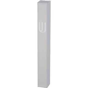 Aluminium mezuza case white 10cm