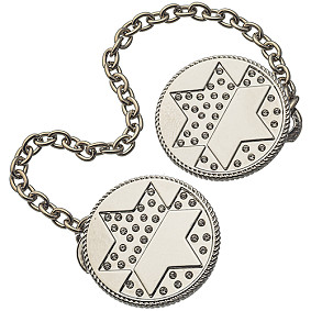 Nickel Magen David Tallit Clips