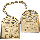 Gold finish JerusalemTallit Clips