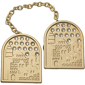 Gold finish JerusalemTallit Clips