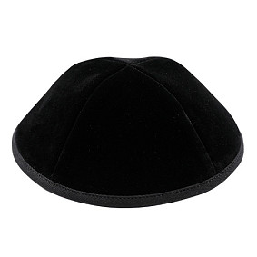 Blue Velvet Kippah 17cm