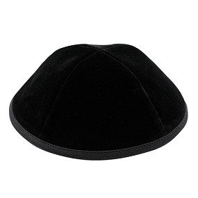 Blue Velvet Kippah 17cm