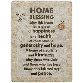 Polymer Hamsa English Home Blessing - 26cm