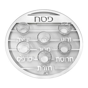 Glass & crystal Seder Plate