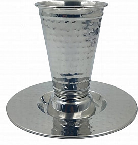 Stainless Steel Kiddush Cup hammered
