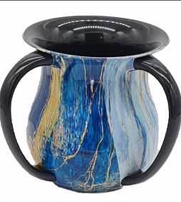 Blue Marbel Acrylic Wash Cup