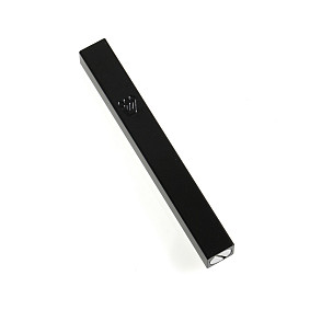 Black Aluminium mezuza case black shin 10cm