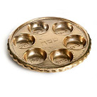 Golden Aluminium Seder Plate