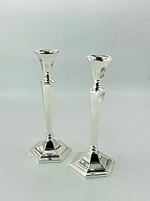 Silver plated Candle sticks 22cm