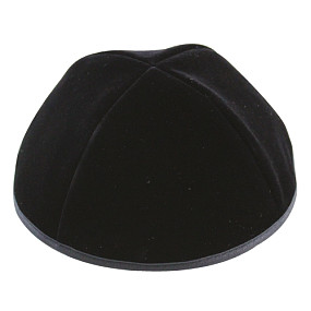 Black Velvet Kippah 23cm